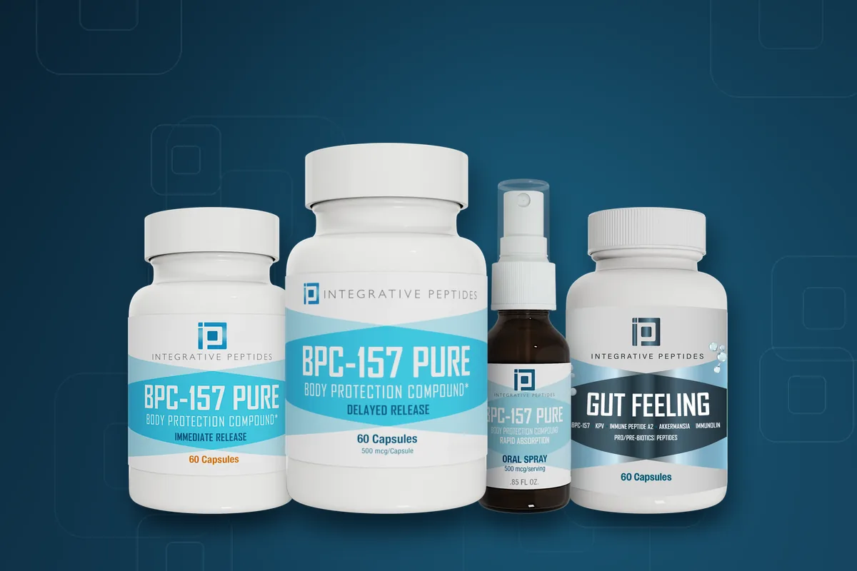 Integrative Peptides 18 Integrative peptides BPC-157 delayed release, immediate release and oral spray