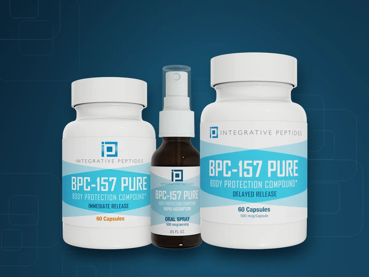 Integrative Peptides 1 Integrative Peptides BPC-157 capsules, oral spray and peptide supplements