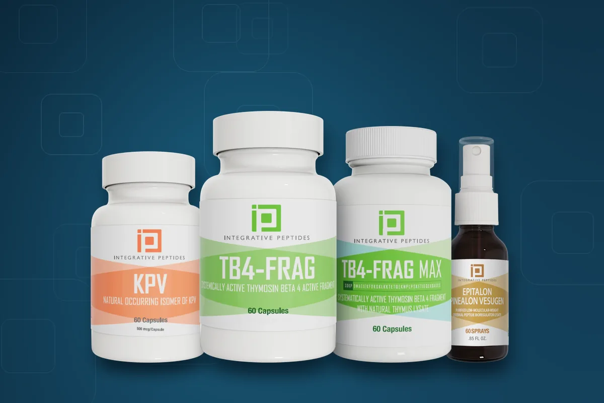 Integrative Peptides 19 Integrative peptide TB-500 Frag, KPV and Epitalon Pinealon products